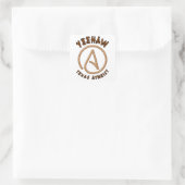 Ja! Quadratischer Aufkleber (Tasche)
