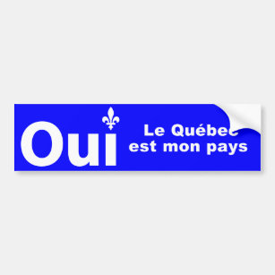 JA Quebec (Kraftfahrzeugaufkleber) Autoaufkleber