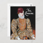 Ja, Qveene!Postkarte Postkarte (Vorne/Hinten)