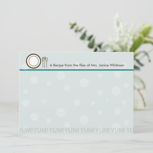 Ja! Rezept-Karte (Stehend Vorderseite)