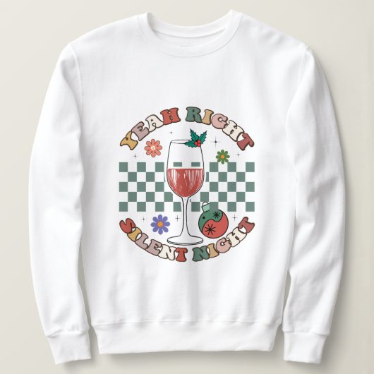 Ja, richtig stille Nachtschwärmer Sweatshirt (Design vorne)