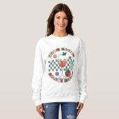 Ja, richtig stille Nachtschwärmer Sweatshirt (Vorne ganz)