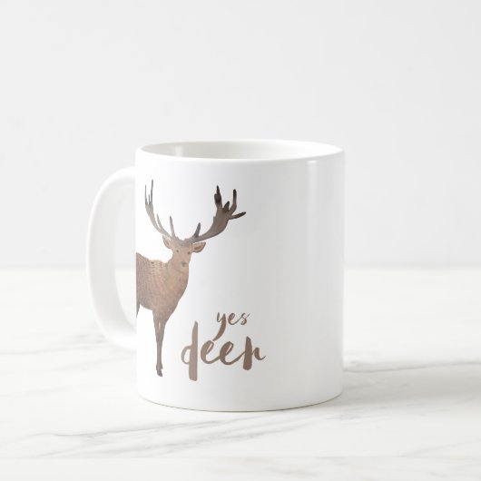 Ja Rotwild-Tasse Kaffeetasse (Vorderseite Links)