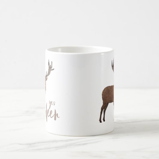 Ja Rotwild-Tasse Kaffeetasse (Mittel)