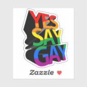 Ja Say Gay Aufkleber (Blatt)