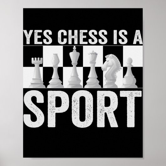 Ja Schach ist ein Geschenk für Sport Funny Schach  Poster (Vorne)