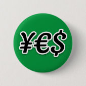 JA | ¥ € $ — Schaltfläche Button (Vorderseite)