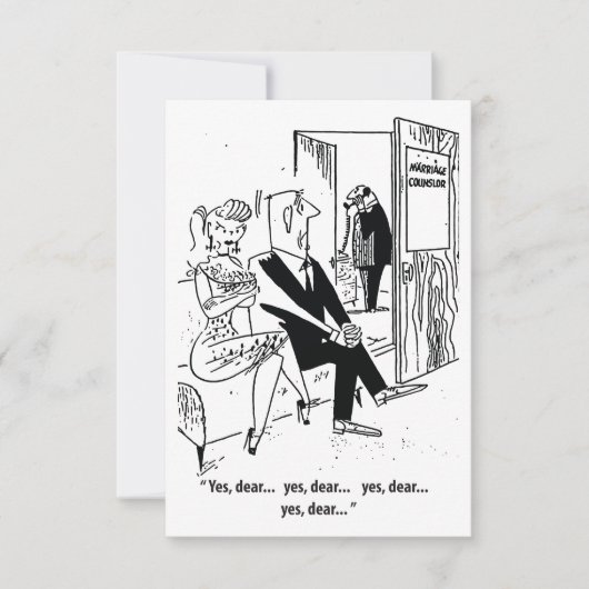 Ja Schatz, Humor, Eheberater, Lustig Save The Date (Vorderseite)