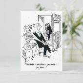 Ja Schatz, Humor, Eheberater, Lustig Save The Date (Stehend Vorderseite)