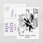 Ja Schatz, Humor, Eheberater, Lustig Save The Date (Vorne/Hinten)