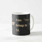Ja Schatz – Personalisierter Ehemug (Anpassbar) Kaffeetasse (VorderseiteRechts)