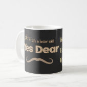 Ja Schatz – Personalisierter Ehemug (Anpassbar) Kaffeetasse (Vorderseite Links)