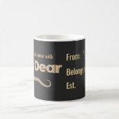 Ja Schatz – Personalisierter Ehemug (Anpassbar) Kaffeetasse (Mittel)