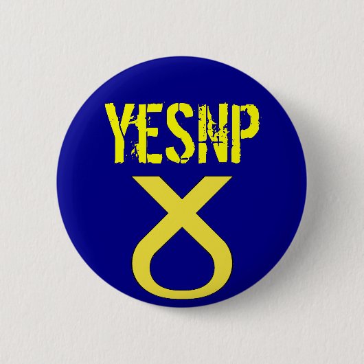 Ja Schottland Abstimmung SNP-Abzeichen Button (Vorderseite)