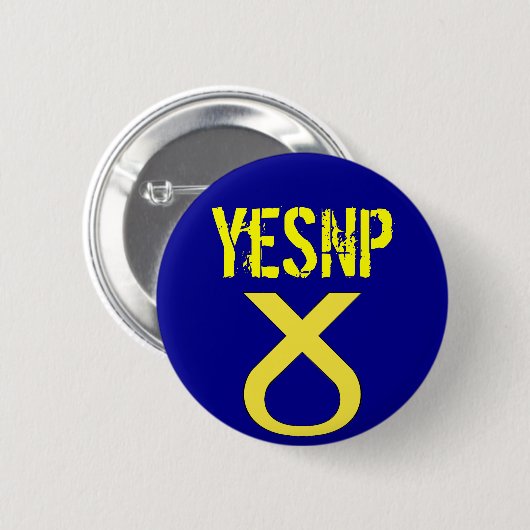 Ja Schottland Abstimmung SNP-Abzeichen Button (Vorne & Hinten)