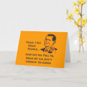 Ja sehe ich tote Leute-Gruß-Karten Karte (Gelbe Blume)