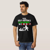 Ja Selbstverteidigung ist in Kanada erlaubt Funny T-Shirt (Vorne ganz)
