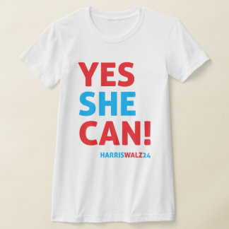 Ja SHE Can Harris Walz T-Shirt