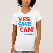 Ja SHE Can Harris Walz T-Shirt (Vorderseite)