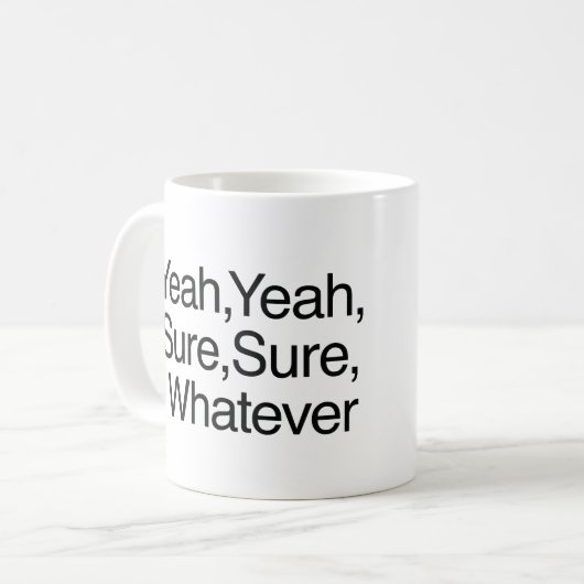 Ja, sicher kaffeetasse (Vorderseite Links)