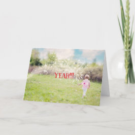 JA - SIE HABEN ES GRATULATIONS-KARTE GETAN DANKESKARTE