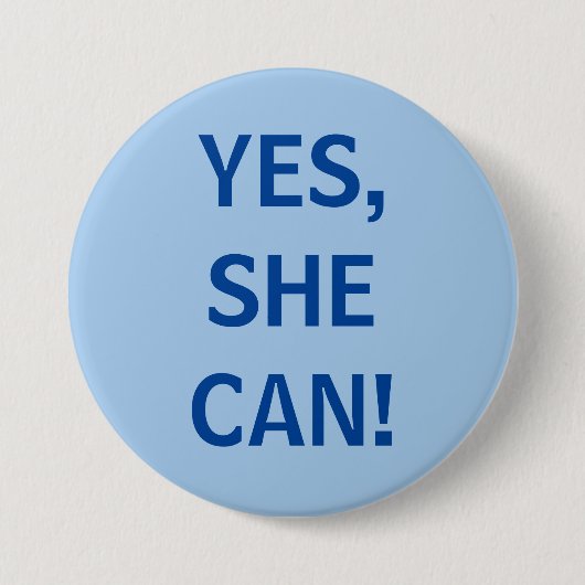 Ja, sie kann button (Vorderseite)