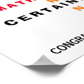 JA, SIE KANN GRIECHENLAND STEM gratulieren Poster (Ecke)