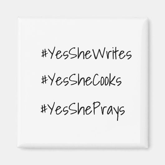 Ja, sie kann Hashtag Wertschätzung. Magnet (Vorne)