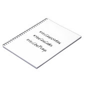 Ja, sie kann Hashtag Wertschätzung Spiral-Notebook Notizblock (Linke Seite)