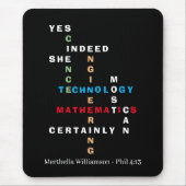 JA, SIE KANN Motivierend STEM Mousepad (Vorne)