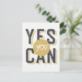 Ja, Sie können 3 Postkarte (Stehend Vorderseite)