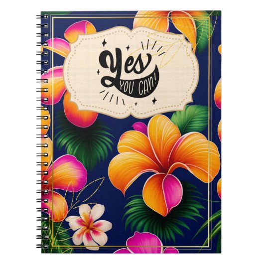 Ja, Sie können das Zitat-Journal Motivierend Notizblock (Vorderseite)