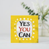 Ja, Sie können die Karte begrüßen (Stehend Vorderseite)