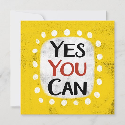 Ja, Sie können die Karte begrüßen (Vorderseite)