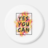 Ja, Sie können - Kühlschrank Magnet (Vorne)