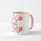 Ja, Sie können" Motivierend Tasse von Zitaten (VorderseiteRechts)