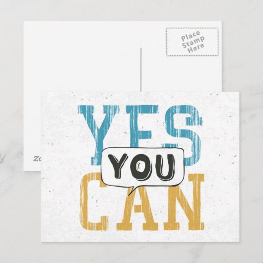 Ja, Sie können Postkarte (Vorne/Hinten)