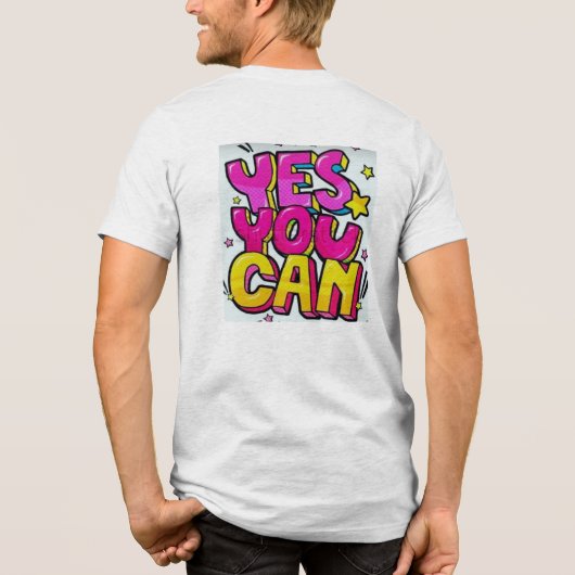 JA, SIE KÖNNEN 👕 Tri-Blend SHIRT (Rückseite)