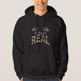 Ja, sie sind echte Frauen Skelett Halloween 1 Hoodie