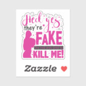 Ja, sie sind Fake. Die echten versuchten Ki zu hel Aufkleber (Blatt)