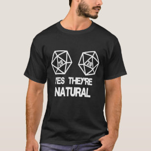 Ja, sie sind natürlich 20 D20 Würfel Rpg Gamer T-Shirt