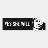 JA, SIE WIRD AUTOAUFKLEBER (Vorne)