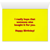 "JA, SIE WISSEN, DASS SIE DAS NEUE FAHRRAD GEWOLLT (Innenansicht Horizontal (Unten))