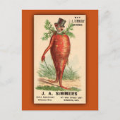 JA Simmers Seeds Vintage Ad Postkarte (Vorderseite)