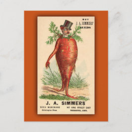 JA Simmers Seeds Vintage Ad Postkarte