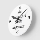 Ja sind Schildkröten wichtiger Runde Wanduhr (Winkel)