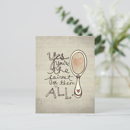 ja sind Sie das angemessenste Postkarte (Stehend Vorderseite)