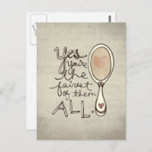 ja sind Sie das angemessenste Postkarte (Vorne/Hinten)