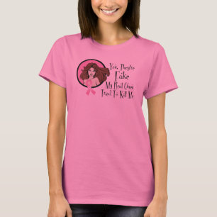 Ja sind sie Fake-brünettes Brustkrebs-Überlebend T-Shirt