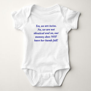 Ja sind wir Zwillinge. Nein, sind wir nicht… - Baby Strampler